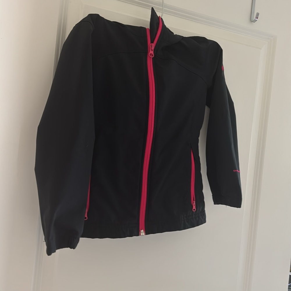 Excellent shape looks new: Columbia Black Jacket with Pink Embroidery - Picture 7 of 7